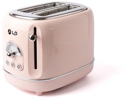 TO-0201 Tweedelige broodrooster - 6 toaststanden - Annuleer-/opwarm-/ontdooifunctie - Automatische uitschakeling - Metalen behuizing - Uitneembare kruimellade - Roze