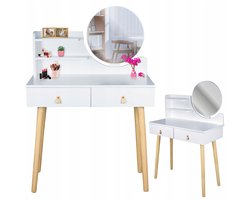 Toaletta met spiegel SCANDI – Scandinavische cosmetica tafel