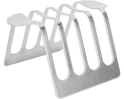 Toast Broodrek Houder Vintage RVS - Houder voor Rek Toast Brood - Keuken Taart Winkel Bakken - Praktisch design voor thuis gebruik - Geschikt voor alle soorten brood - Duurzaam materiaal - Ideaal voor toastliefhebbers.