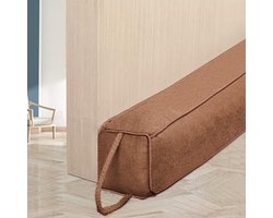 Tochtstopper voor Deuren en Ramen - Zware Windstopper van 107 cm - Grijze Koudebeschermer