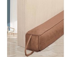 Tochtstopper voor Deuren en Ramen - Zware Windstopper van 107 cm - Grijze Koudebeschermer