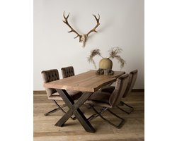 TOFF Xabia Tree-trunk dining table 180x90 - top 4