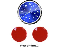 Togadget® - Auto klok - Dashboard klok - Auto accessoire - Klok voor voertuigen - Voertuiginterieur klok - Auto gadget - Auto interieur decor - blauw