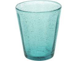 Tognana - Kolors - CADEAU tip - tumbler - Water Glas - 34cl - Mond geblazen - Azzurro Blauw - Set a 12 stuks