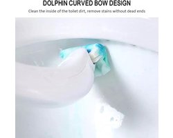toilet - borstel - toilet borstel - wc - wegwerp doekjes - hygiënisch - hygiëne - hygiënische manier schoonmaken toilet - inclusief 12 opzetstukken - wit -