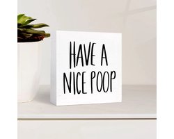 Toilet decoratie - Toilet - WC decoratie - Have a nice poop - Grappige spullen - Decoratie - Trendy