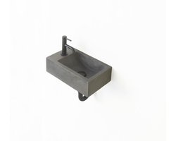 Toilet fontein - Beton - Donkergrijs - 40x23x11cm - Indonesisch - Design
