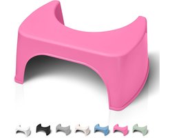 Toilet Krukje Transparant Plastic - Toilet Verhoging - Maakt Hurkende Positie Mogelijk Tegen Obstipatie
