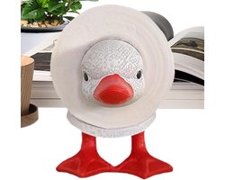 Toilet Paper Holder Animal, Duck Toilet Paper Holder, Decorative Self Standing Tissue Rack Bathroom Toilet Apartment Under Cabinet Accessory