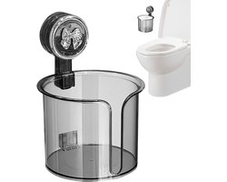 Toilet Roll Holder - Suction Cup Toilet Roll Holder Wall Mounted - Tissue Dispenser Wipes Organizer Storage Box For Kitchen Hotel Balcony Bathroom Bedroom - Balcony