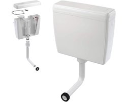Toilet Spoelbak - Reservoir - Toilet Spoelen - Instelbaar Waterverbruik - 39x44x13 cm - Wit