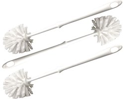 Toiletborstel kunststof wit