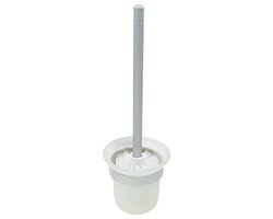 Toiletborstel met glazen houder en wandbevestiging - hoogwaardig design en duurzame materialen