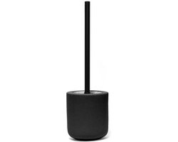 Toiletborstel met Soft-Touch Handvat - Grijze en Zwarte Badkameraccessoire - 11.5 x 38 cm