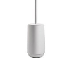 Toiletborstel Set - WC Borstel Toilet Reiniger - Badkamer Hygiëne - Betonnen Houder - Diameter 10.5 cm - Soft Grey