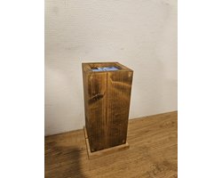 toiletborstelhouder hout. Met binnen emmer