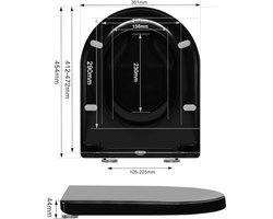 Toiletbril - Badkameraccessoire 41.2L x 36.1W centimetres
