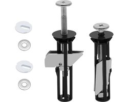 Toiletbril Bevestiging - Toiletdeksel Schroeven - Toilet Reparatie - Bevestiging van Bovenaf - Universeel - Zilver