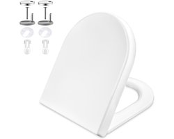 Toiletbril - D-vorm - Kunststof - wit