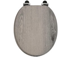 Toiletbril met automatische neerlaatfunctie - WC-brillen - wc bril - wc bril softclose - toiletbril - toiletbril softclose - kern van MDF-hout - softclose scharnier - toiletbril met print - Met Softclose