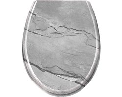 Toiletbril met softclose en diverse patronen, marmer look