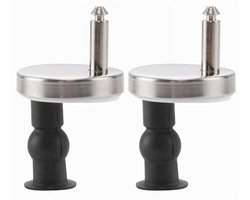 Toiletbril Scharnieren Bevestigingen - Softclose WC-Bril Scharnieren met Quick Release
