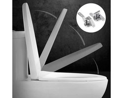 Toiletbril Scharnieren - WC bril bevestiging - Toiletbril Repareren - Roestvrijstalen schroef - 4cm x 3.5cm - Zilver