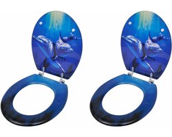 Toiletbril Set - Toiletdeksel WC Bril - Badkamer Vernieuwen - Extra Sterke Scharnieren - Universele Pasvorm - Zwart