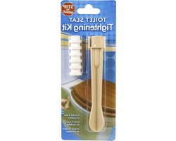 Toiletbril Set - Zitting Toilet - Badkamer Vernieuwen - Porselein Materiaal - 19.6 x 7.4 cm - Wit