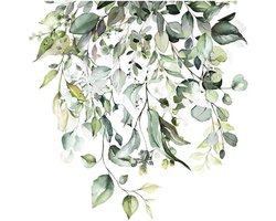 Toiletbril Stickers met Groene Planten en Bloemen - Zelfklevende Decoratie voor Badkamer en WC - 2 Stuks