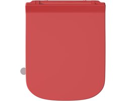 Toiletbril - Toiletdeksel - Badkamer Upgrade - Softclose & Hygiëne - 42.5 x 34.5 cm - Rood