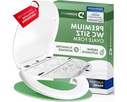 Toiletbril - WC bril - Hygiënisch toilet - Softclose antibacterieel - Ovaal - Wit