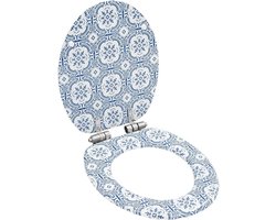 Toiletbril - WC Deksel - Badkamer Vernieuwing - Soft-close functie - 45 x 36 cm - Porselein Print