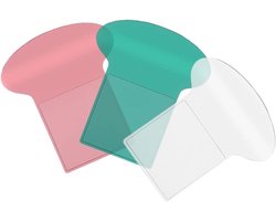 Toiletdeksellifter - Badkamer accessoires - toiletbril lifter - 3 stuks - Toiletdeksel lifter - toiletdeksellifter - toilet bril lifter - Toilet deksel lifter - WC bril handvat - WC bril lifter - toiletbrillifter - rood + groen + transparant