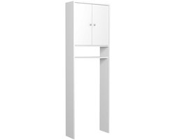 Toiletkast Fares - wit - Parisot - Toiletmeubels - Wit - Spaanplaat - Toiletmeubels -