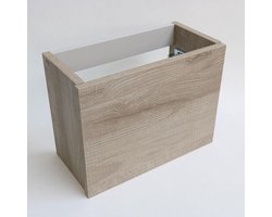 Toiletmeubel INK Versus Fontein Onderkast 36x18x27cm HPL Greige Eiken Greeploos