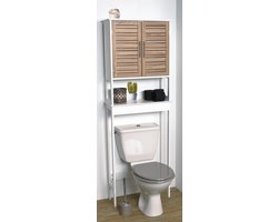 TOILETMEUBEL MET 2 DEUREN - 1 LEGPLANK - MDF - STOCKHOLM