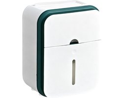 Toiletpapier Opberger - Wandmontage Houder - Badkamer Organisatie - Vocht en stof isolatie - 215 x 165 cm - Groen