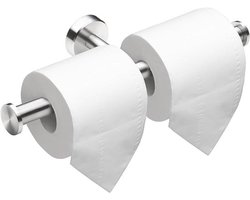Toiletpapier rek wand, dubbele rol toiletpapier rek draad nikkel 304 roestvrij staal geschikt