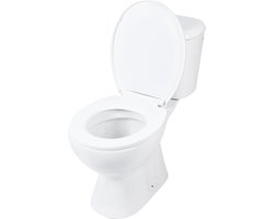 Toiletpot Differnz Staand Met PK Uitgang Inclusief Toiletbril Wit