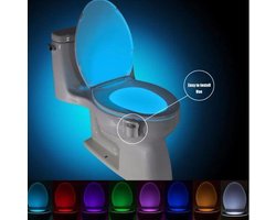 Toiletpotverlichting | Automatisch Led licht voor de WC in 8 veranderende kleuren