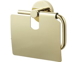 Toiletrolhouder Allibert Coperblink met Klep Goud