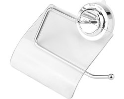 Toiletrolhouder - RVS - Waterdichte wandbevestiging - Zuignap - Badkamer - Toilet accessoires .