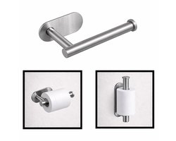 Toiletrolhouder RVS – Zonder Boren – Extra krachtige 3M plakstrip – GREENVIDA
