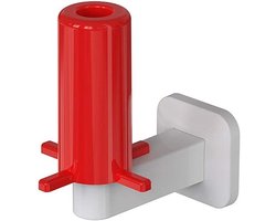 Toiletrolhouder Set - WC Rolhouder - Badkamer Organisatie - Zonder Boren - 11.6 cm - Rood