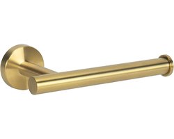 Toiletrolhouder - WC Rol Houder RVS - WC Rolhouder - Boren - WC Papier Houder - Badkameraccessoires - Reserverolhouder - Closetrolhouder - Toiletpapierhouder - Voor wandmontage in badkamer en keuken - Goud