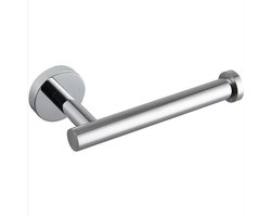 Toiletrolhouder - Wc rolhouder - 16,3 cm - boren - Zonder Klep - RVS - Geborsteld zilver - Matte - WC Papier Houder - Closetrolhouder - Wc rolhouder zonder klep - Ideaal Voor Badkamer en Toilet