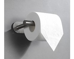 Toiletrolhouder - WC Rolhouder Zilver zonder Boren - Toiletrol Houder - Zelfklevend - WC Rol Houder RVS - Zilver - IXEN