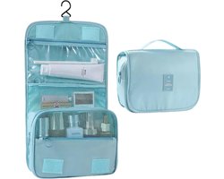 Toilettas Base met haak - M - Mint groen - Reis toilettas - Ophangbaar