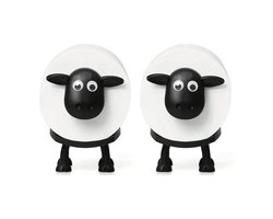 ToiletZoo® - Wc Rolhouder Schaap - 2 Stuks - Toiletrolhouder Schaap - Reserverolhouder Schaap - Wc Rolhouder Dier - Wc Rolhouder Zwart - Wc Rolhouder Staand - Schapen Toiletrolhouder - Zonder Boren
